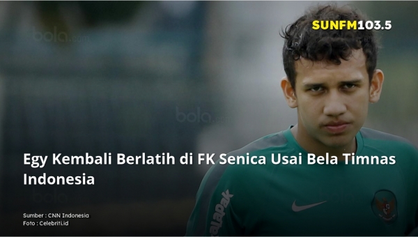 Egy Kembali Berlatih di FK Senica Usai Bela Timnas Indonesia